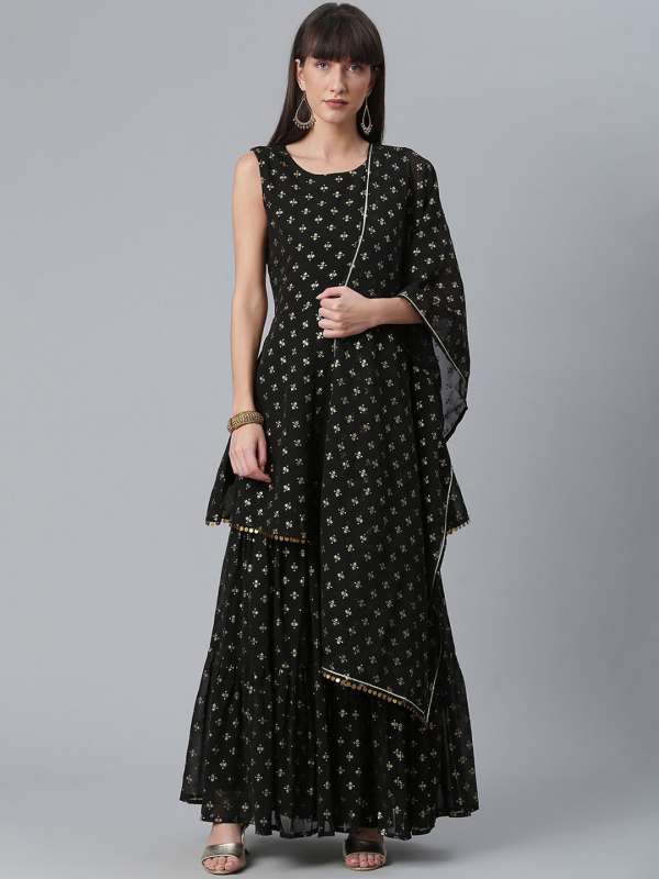 sharara suit myntra
