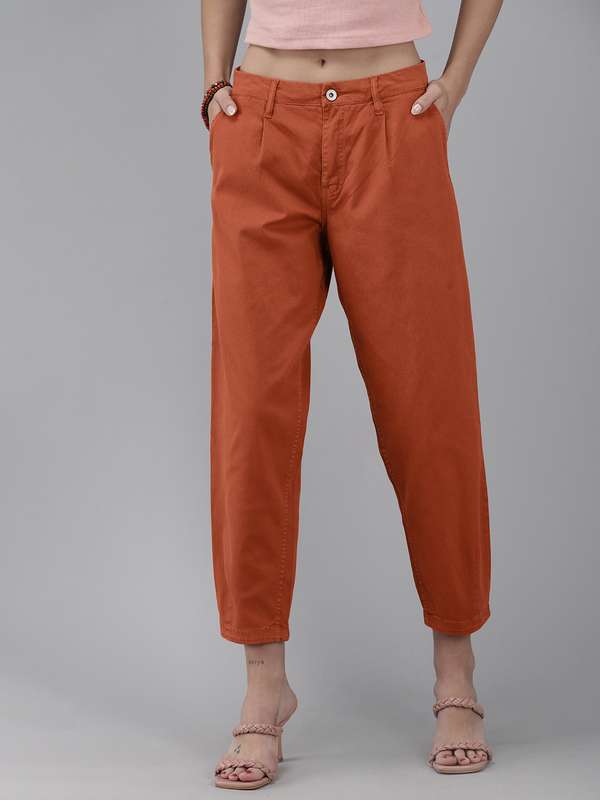 Women Rust Trousers - Buy Women Rust 