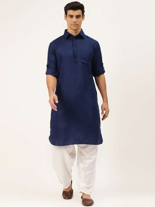 Men Blue Kurtas - Buy Men Blue Kurtas 