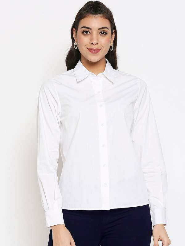 white formal shirt for ladies