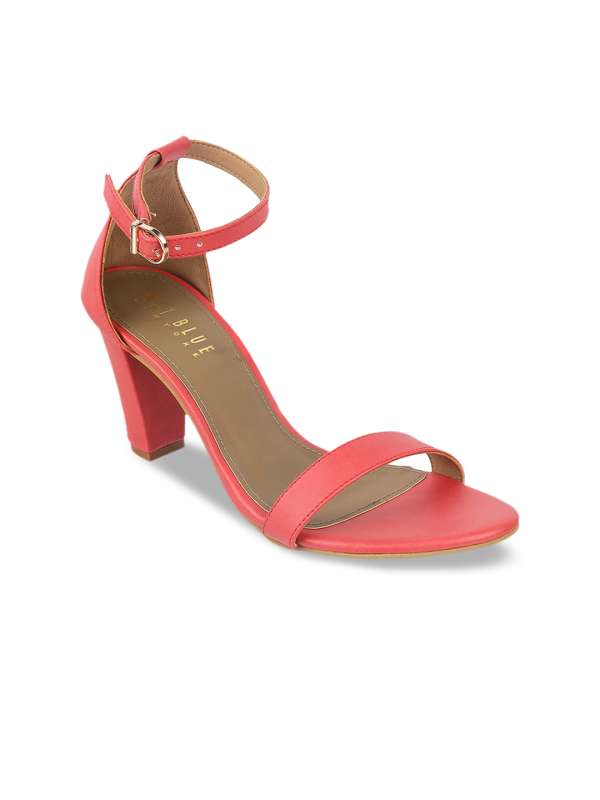 Blue kitten store heel sandals