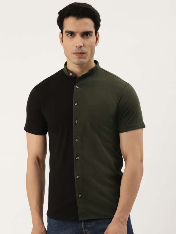 Buy Black Half Sleeve Shirts Online Myntra