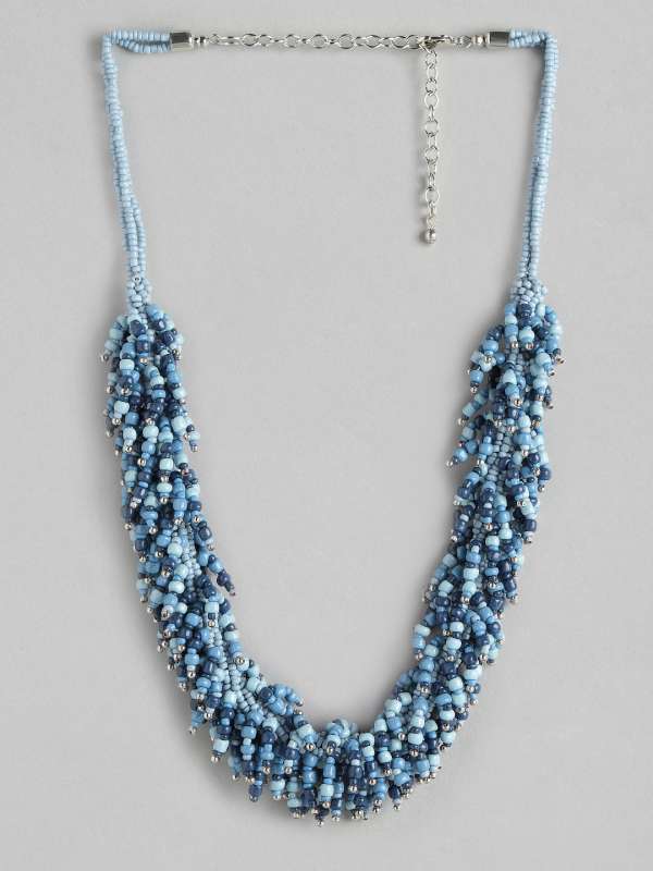 Blue necklace online store