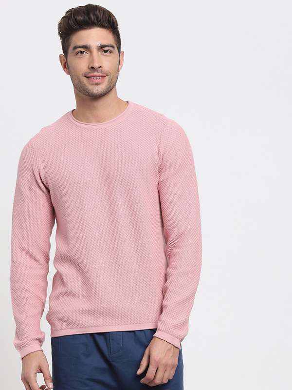 Mens Pink Sweater Buy Mens Pink Sweater online in India