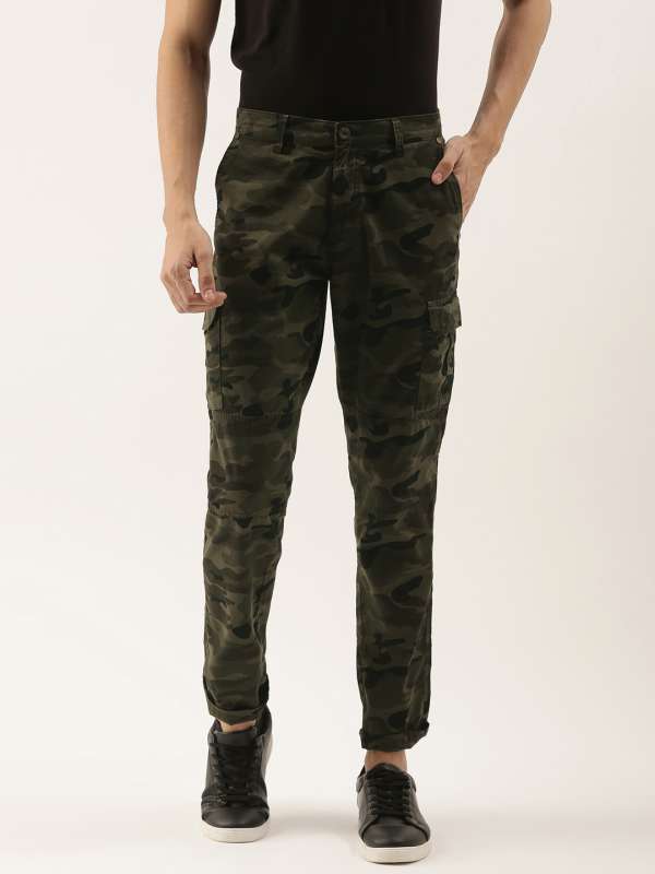 Uillui Military Men's Camouflage Cargo Pants Big and Tall Relaxed