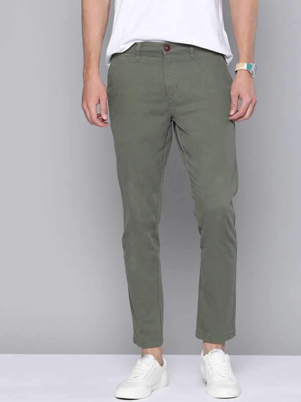 Olive Green Pants - Buy Olive Green Pants online in India