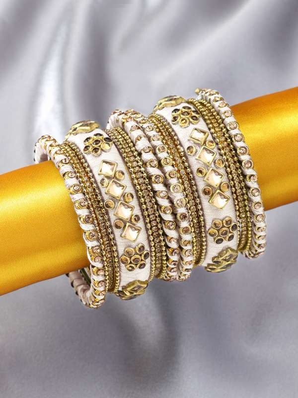 White bangles online hotsell