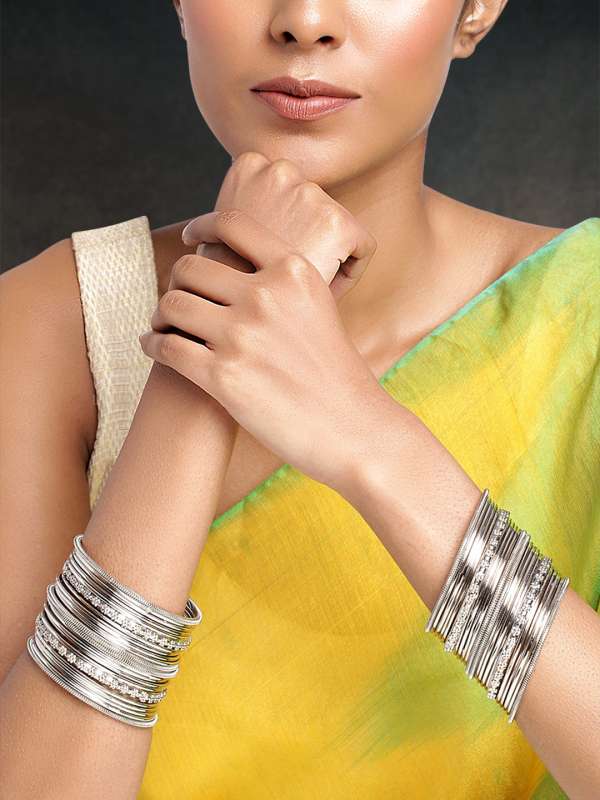 Set Of 2 Golden Alloy Bangles 7342230.htm Buy Set Of 2 Golden