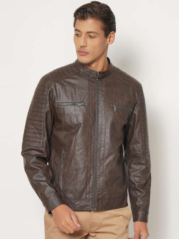 Blackberry leather shop jacket