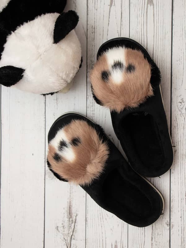 Women Furry Slides Fashion Chain Fluffy Flip Flops Faux Fox Fur Slippers  Female Flat Summer Shoes Plush Indoor Slippers Sandals