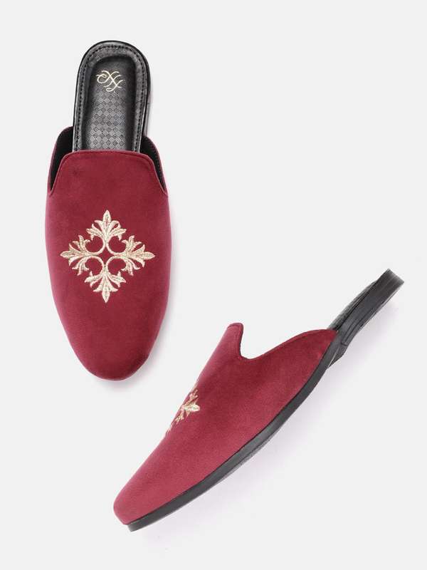 maroon shoes