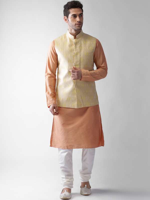 Yellow Men Kurta Sets Suits Blazers Jackets Buy Yellow Men Kurta