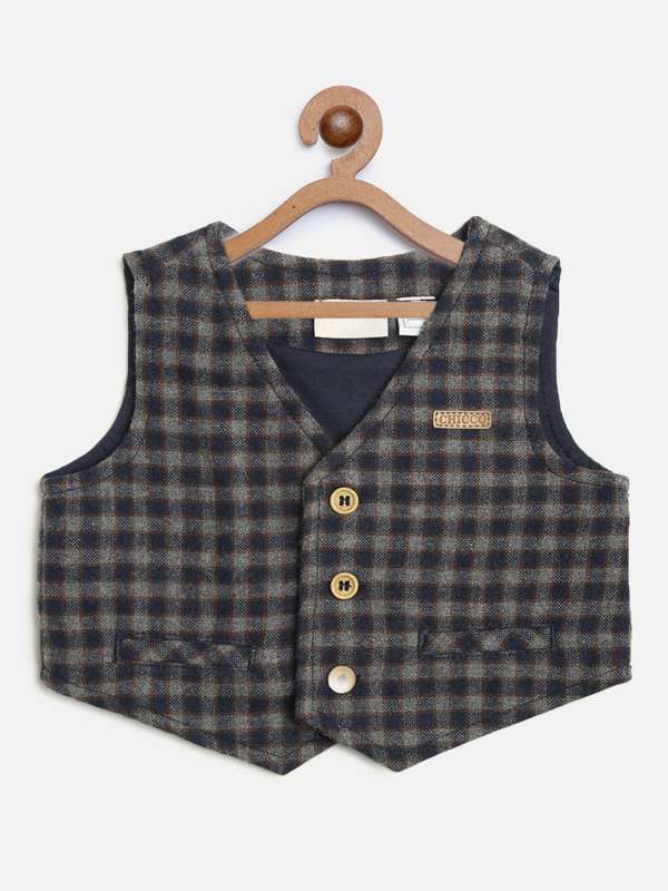 Waistcoat myntra sale