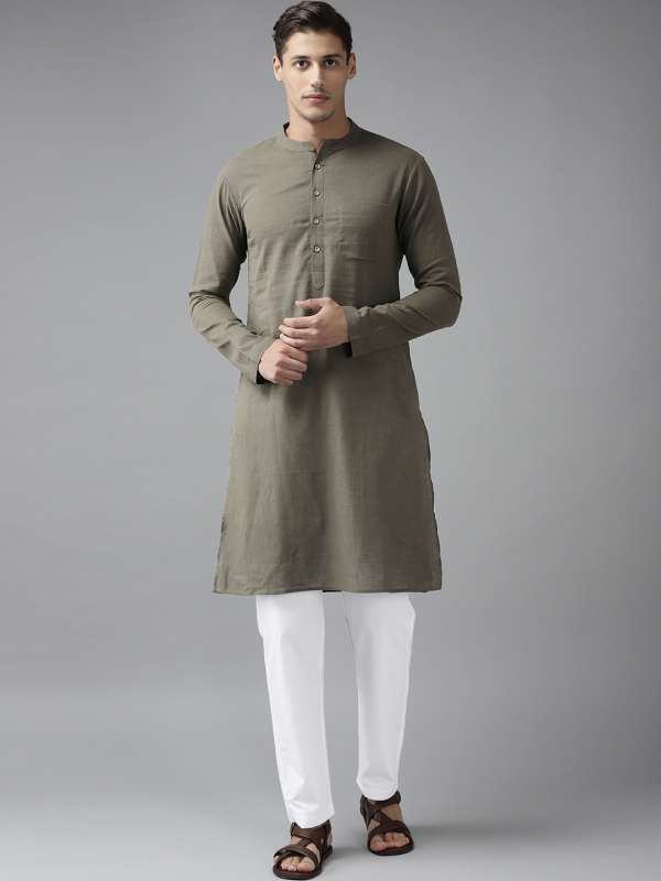 Khaki Kurtas Buy Khaki Kurtas online in India