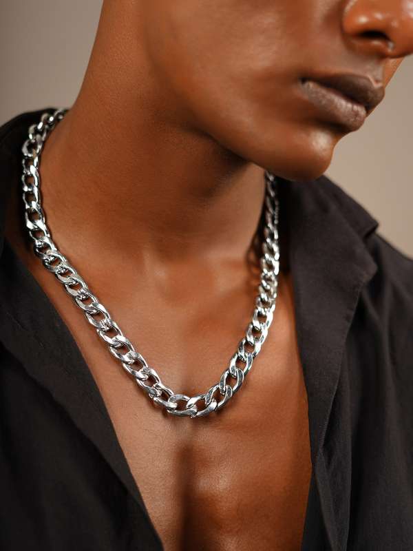 Handmade Men`s Silver Necklace 925 Sterling Silver Chain Fashion Men`s Hip Jewelry, Men's, Size: One Size