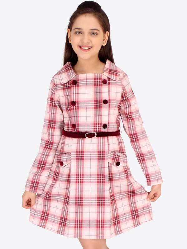 myntra peach dress