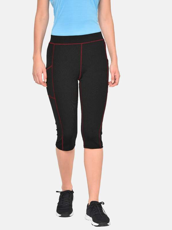 Black M discount 65% WOMEN FASHION Trousers Leggings Capri Decathlon Leggings 