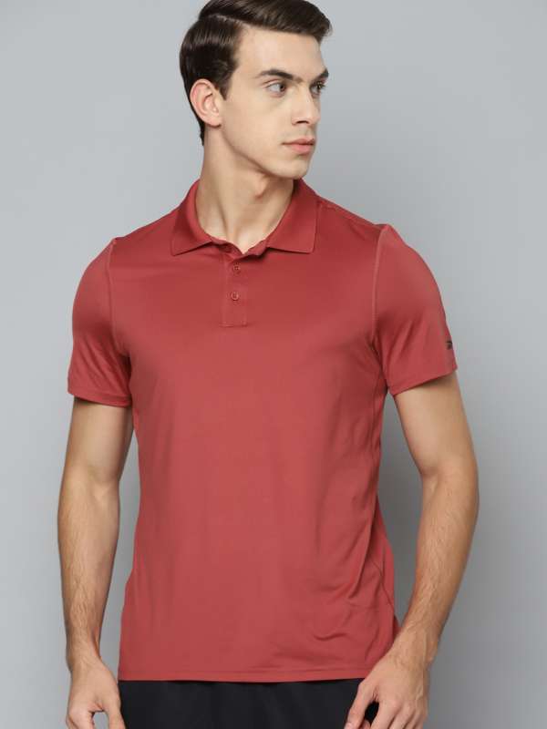 Reebok polo shirts mens red on sale