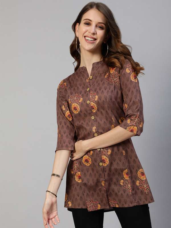 Brown Kurtis Leggings - Buy Brown 