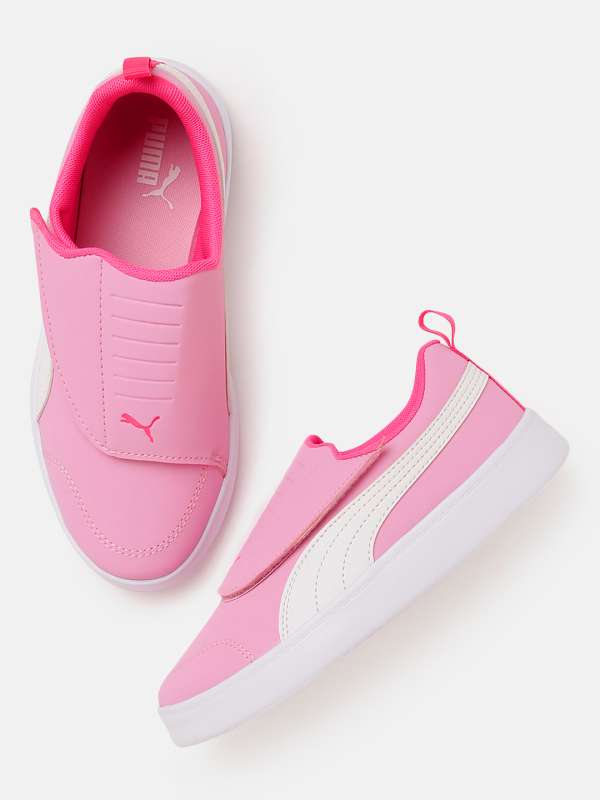 pink puma shoes for girls