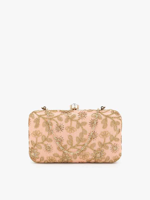 Peach shop clutch purse