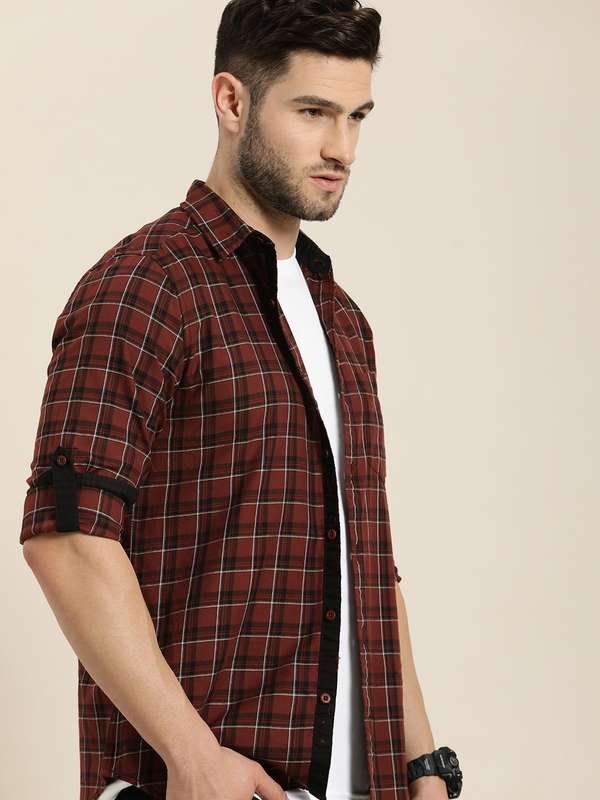 Men shirt on myntra clearance