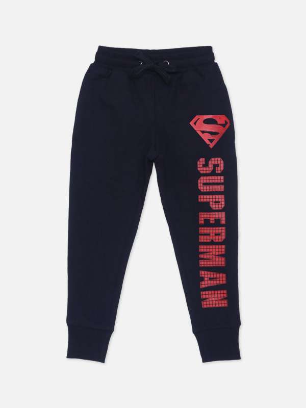 Superman track pants best sale