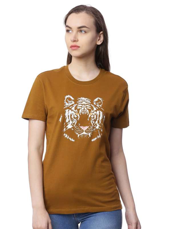 Tiger print t shirt online india sale