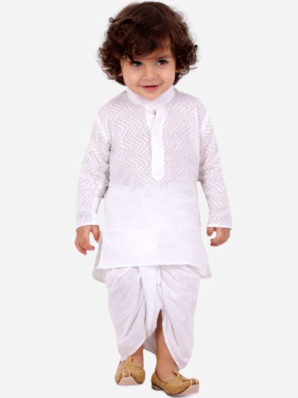 Buy Arihant Rai Sinha Yellow Paisley Embroidered Kurta And Dhoti Pant For  Boys Online  Aza Fashions