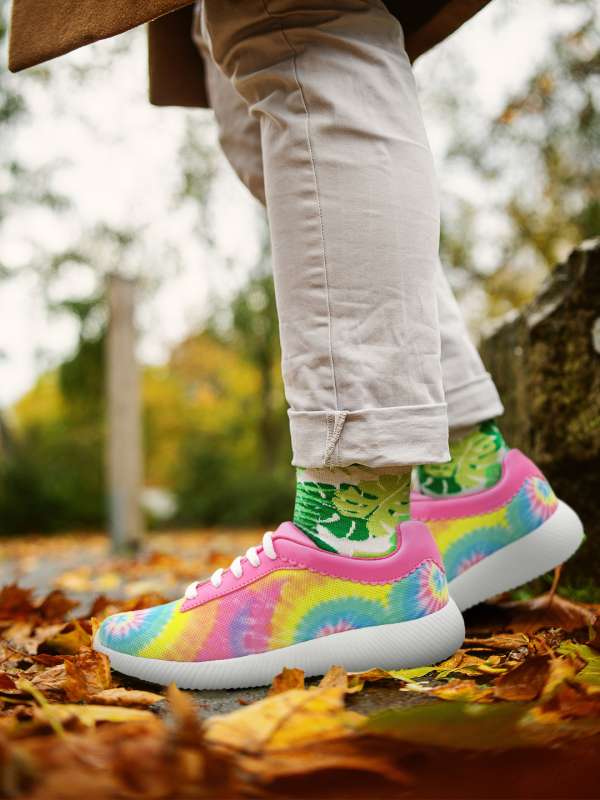 Colourful sports shoes