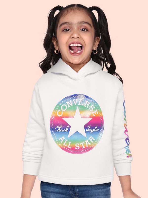 Girls converse sweatshirt on sale