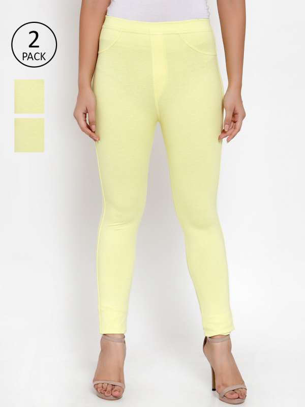 Girls yellow clearance jeggings
