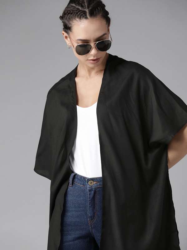 Black Short Sleeve Shrug - Buy Black 