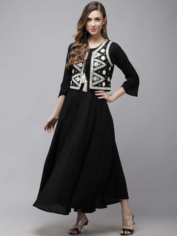 long jacket dress design