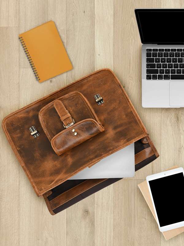 Carlton laptop bags leather sales