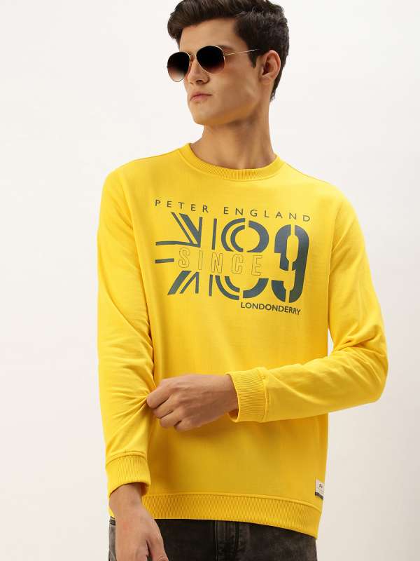 Peter england hot sale sweatshirt white