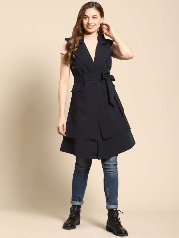 Trench coat myntra sale