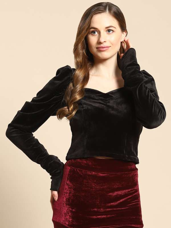 Velvet Tops - Buy Velvet Tops online in India