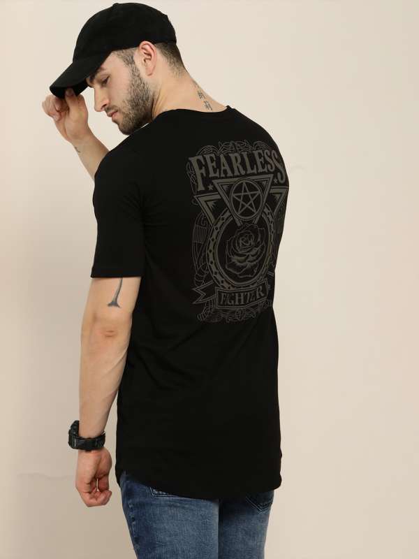 Longline t shirts mens india cheap
