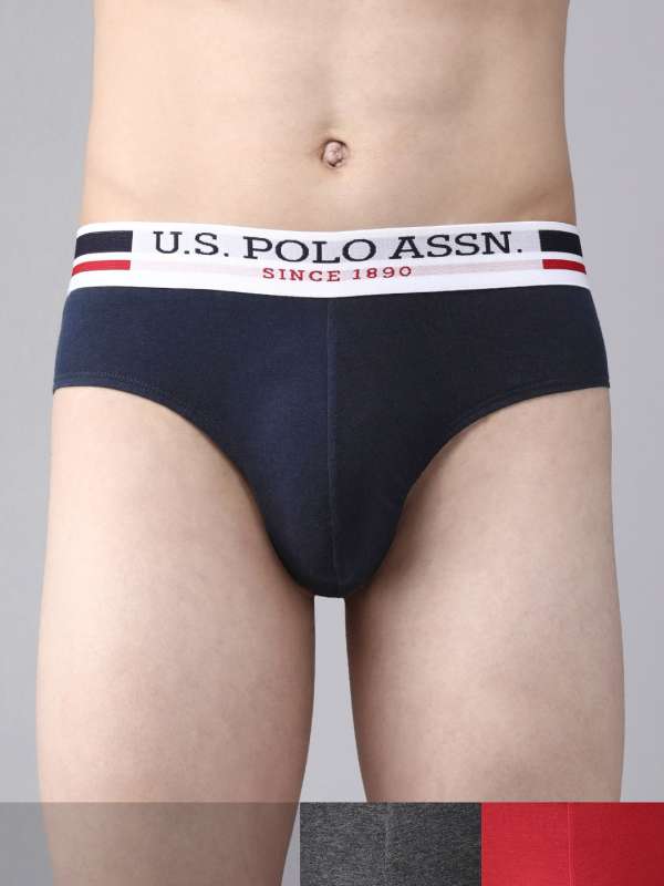 Buy U.S. Polo Assn. Solid Briefs - Blue Online at Low Prices in