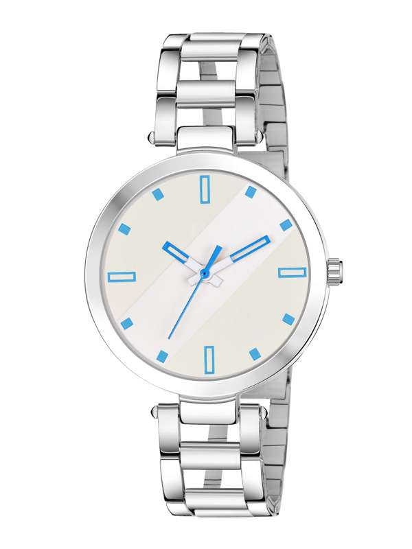 Silver white watch top