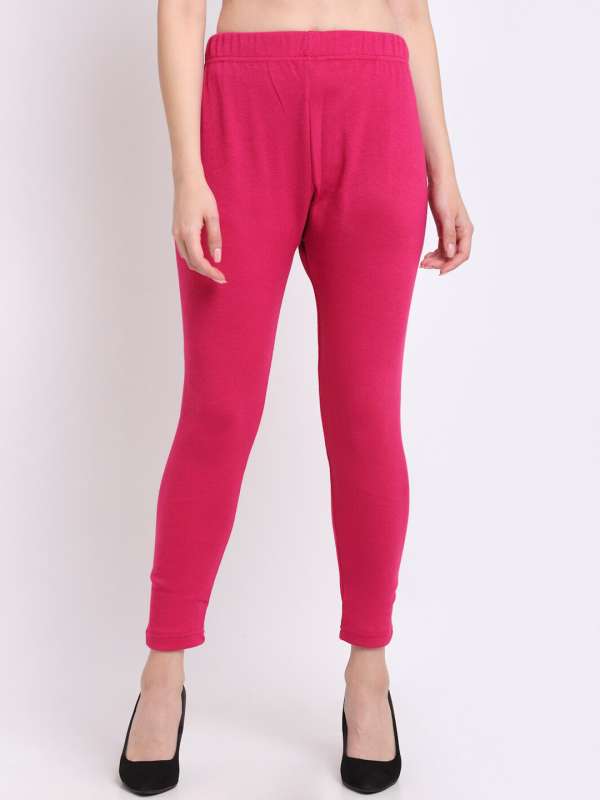Buy F N Me Women Pink Solid Pure Wool Legging - Xl Online at Best Prices in  India - JioMart.