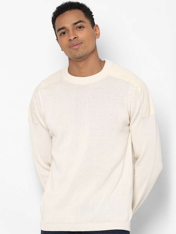 Men Cream Sweaters - Buy Men Cream 