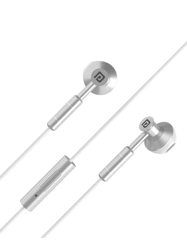 White shop wired earbuds