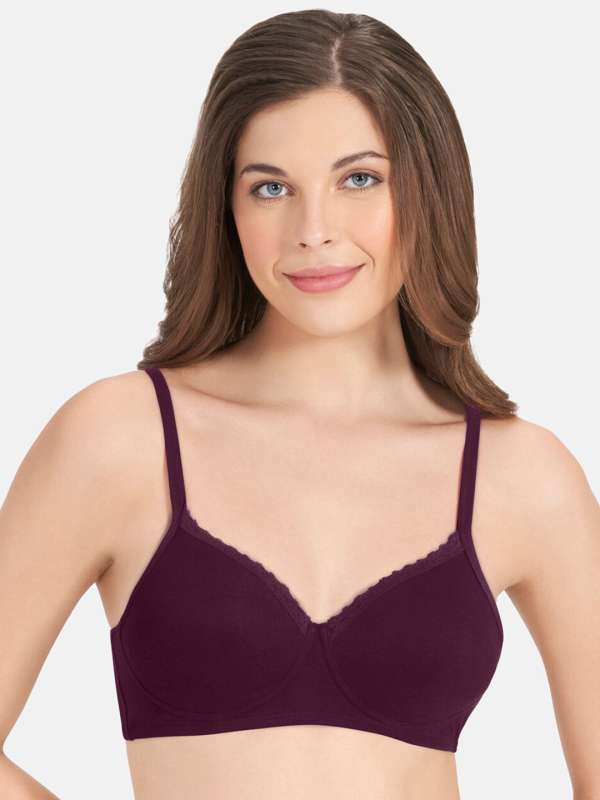 Buy KeepMoving Women's Seamless Underwear Underwired Stress Half Cup Bra  with Clear Back Strap (D, Skin-Color) Online at desertcartINDIA