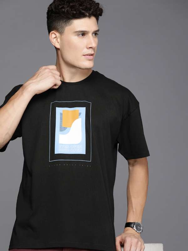 Solly Jeans Co By Allen Men Black Printed Round Neck T Shirt