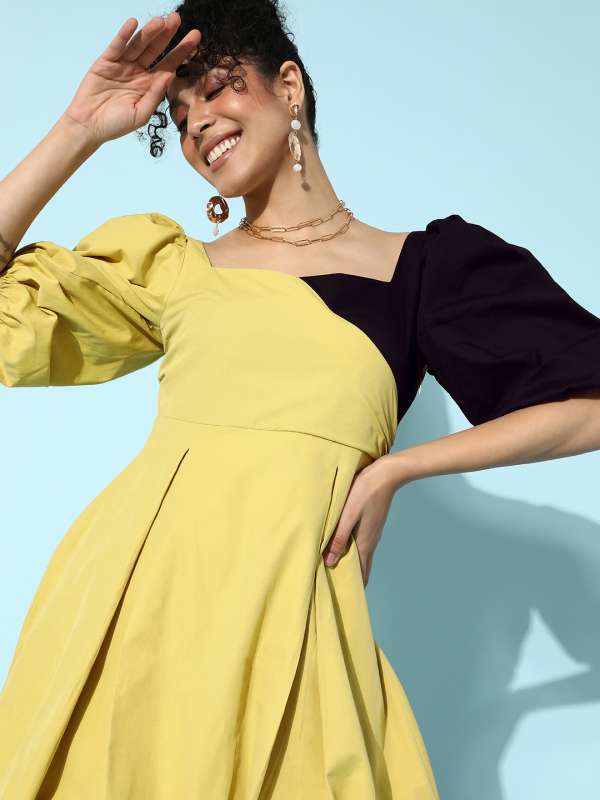Yellow Dress For Women - Buy Yellow Dress For Women online in India