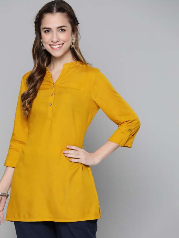 Solid kurtis online discount