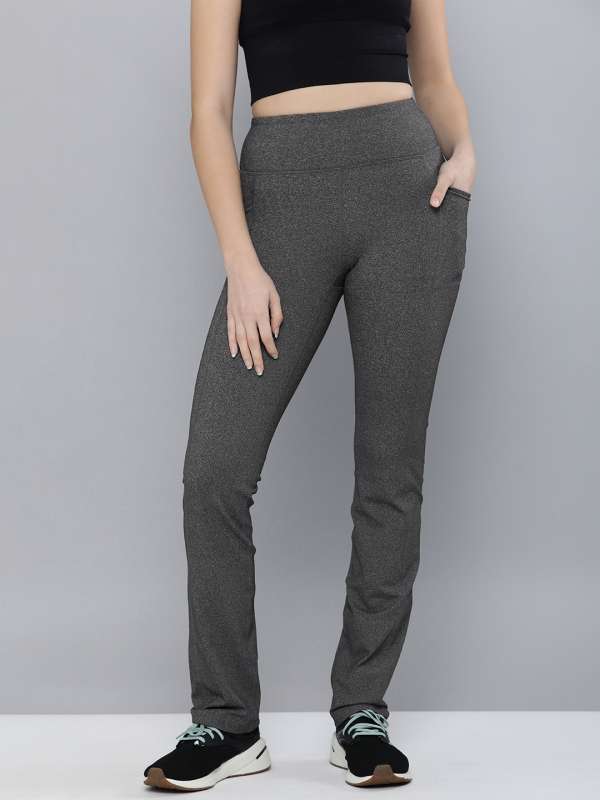 SPUNK Solid Women Grey Track Pants - Buy SPUNK Solid Women Grey Track Pants  Online at Best Prices in India