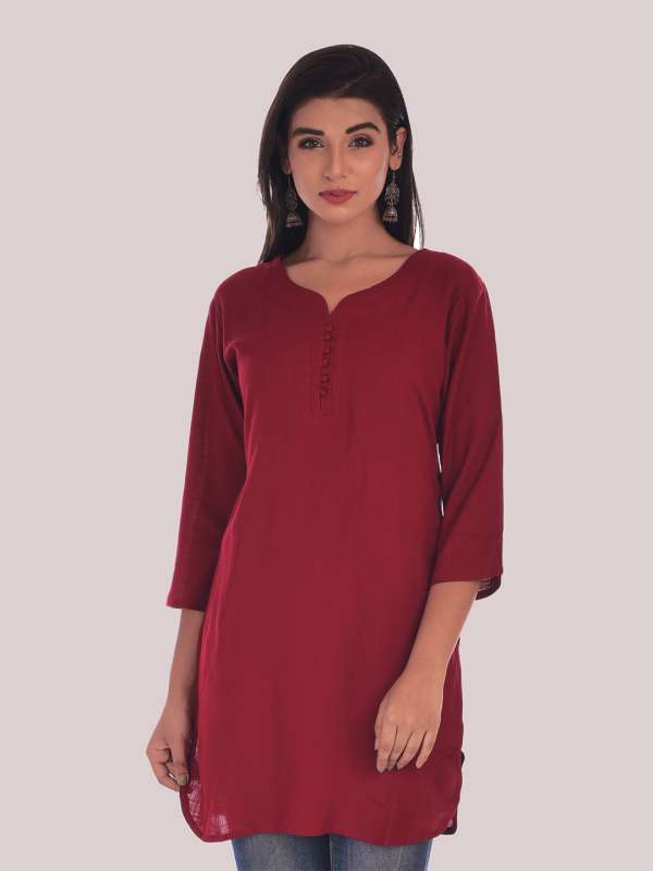 Solid kurtis on sale online